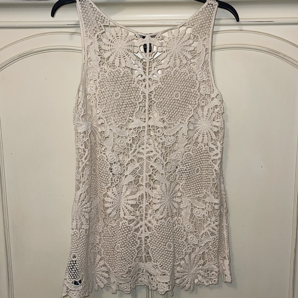 Forever 21 crochet tunic tank large NWT - Picture 3 of 3